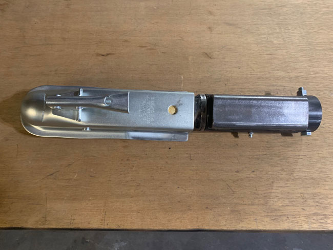 swivel hitch coupler, top view